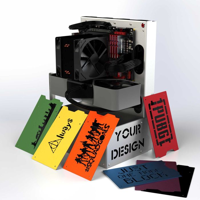 Obudowa komputerowa PC, otwarta