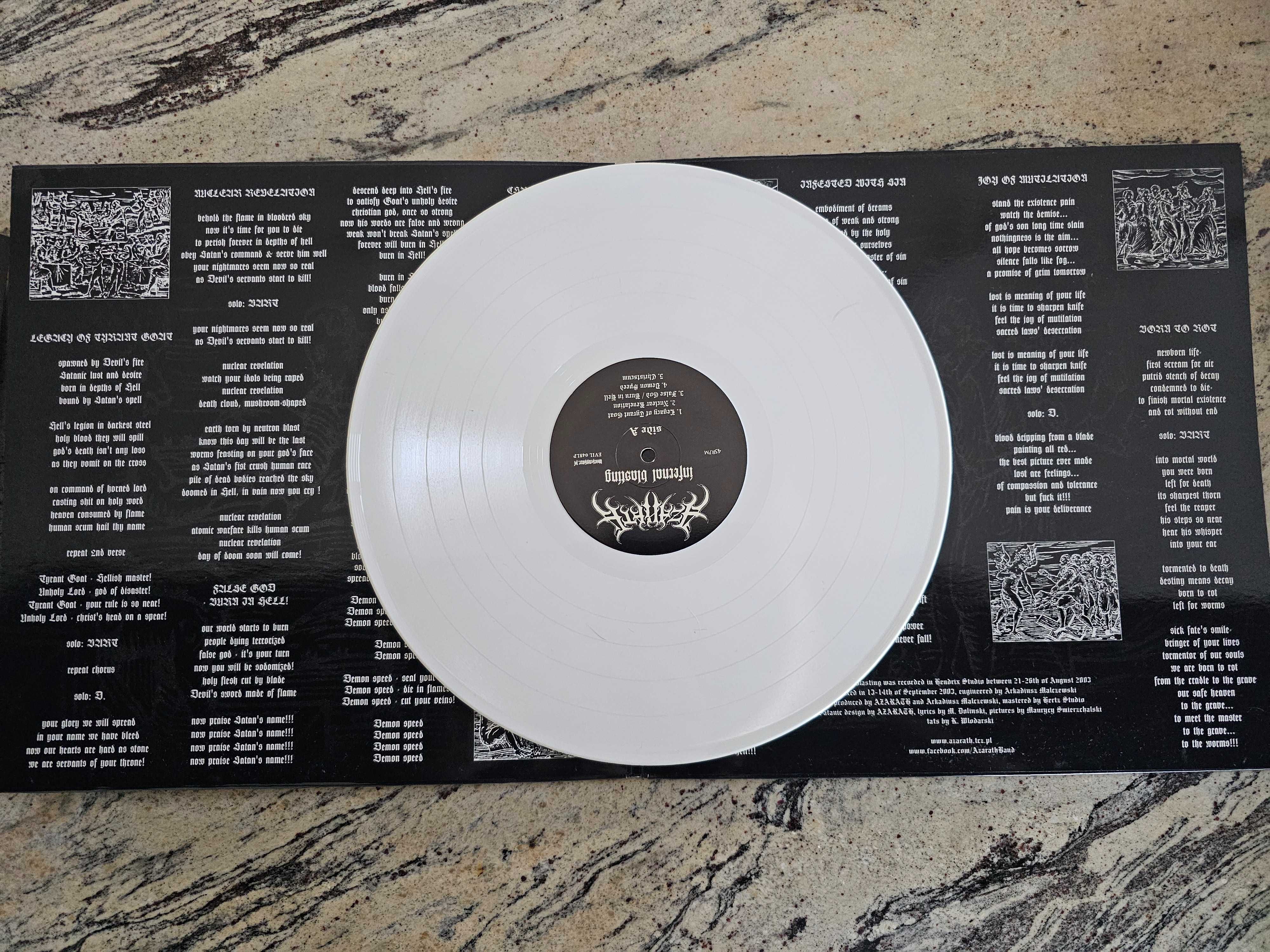 Płyta Winylowa Azarath Infernal Blasting White, Vinyl LP Limit 125