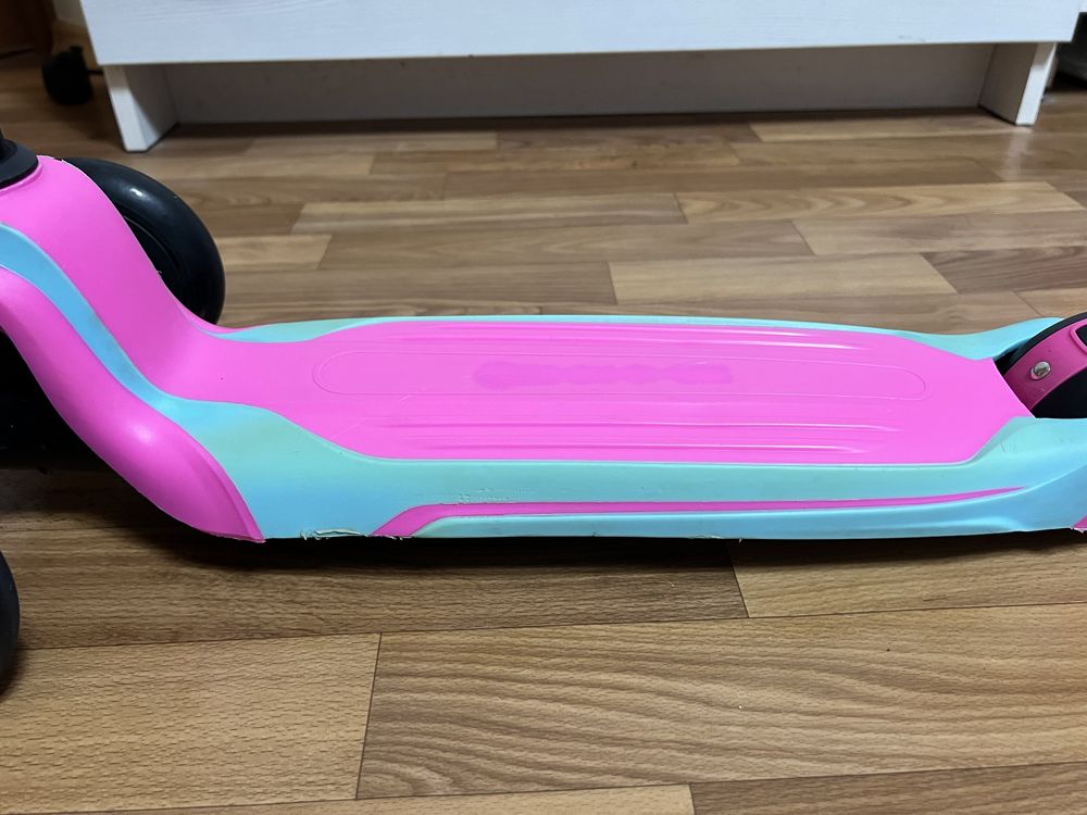 Самокат -Толкар Maraton Flex G з сидінням (рожевий з блакитним)