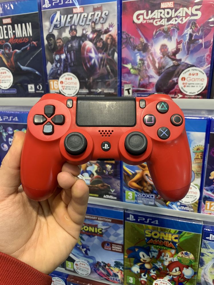 Dualshock 4 original V2 Magma Red Ps4 Sony Playstation Igame