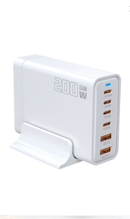 Зарядний пристрій на 6 пристоів WUW-C214 китайська вилка