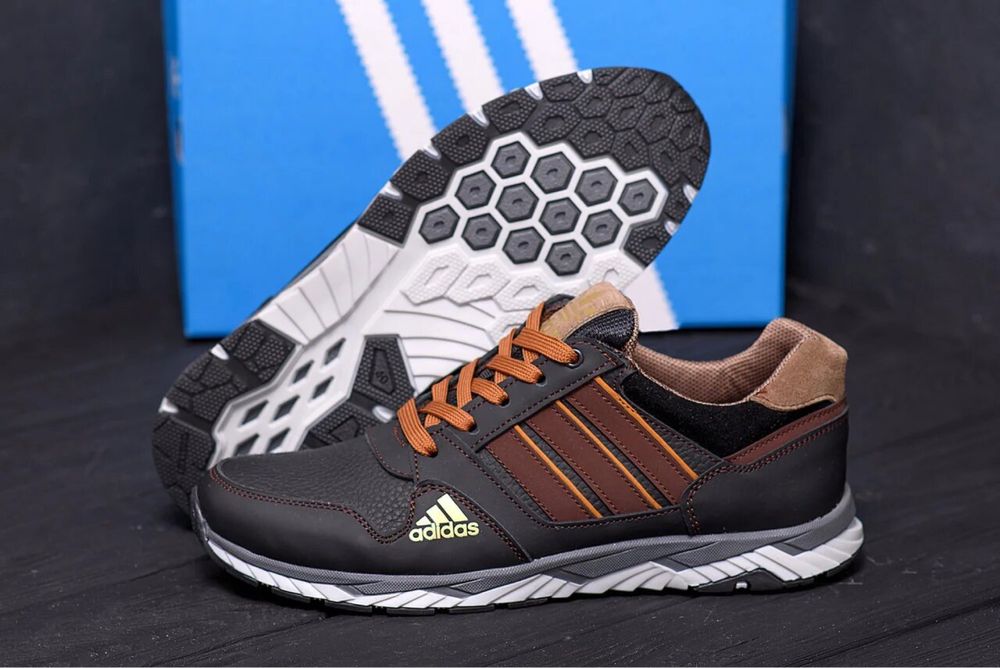 Чоловічі шкіряні кросівки Adidas Tech Flex