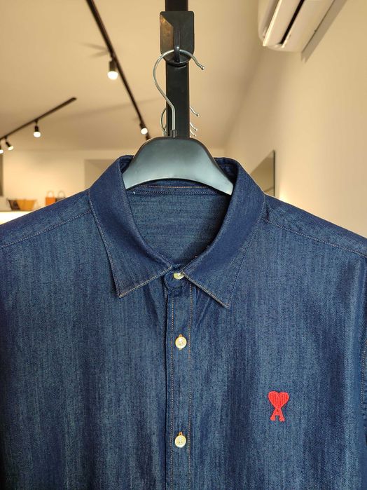 Сорочка AMI Paris Ami De Coeur Denim Shirt