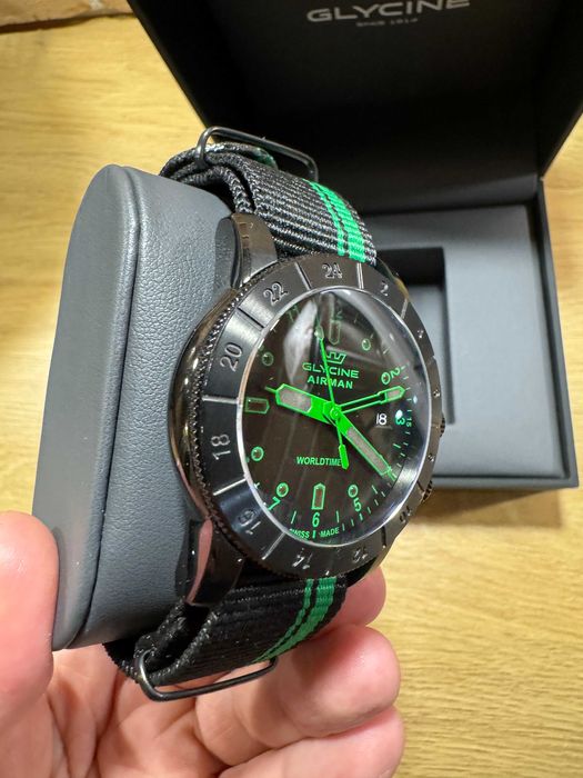 Zegarek Glycine Airman Worldtimer
