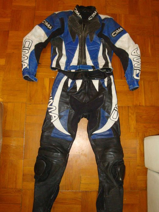 Мотокостюм кожаный SIMA ( Германия ) , размер M-L ( 50-52 )