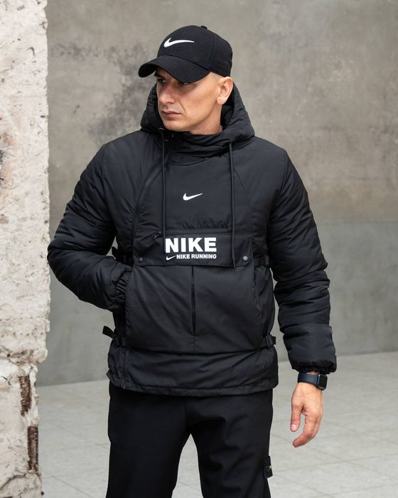 Куртка чоловіча Nike. ТОП якість. Анорак з утепленням. Вітровка тепла.