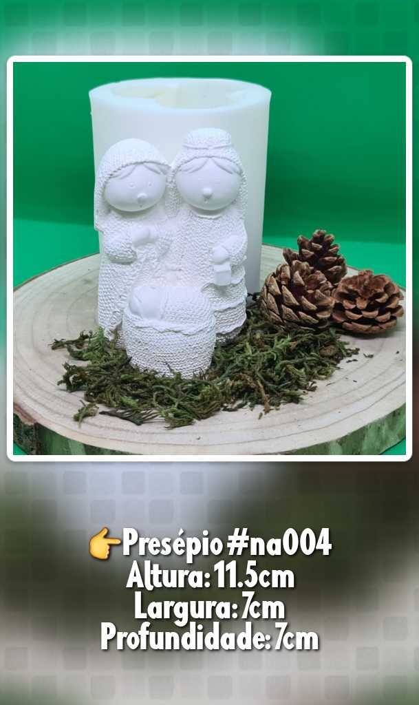 Moldes silicone novos Natal