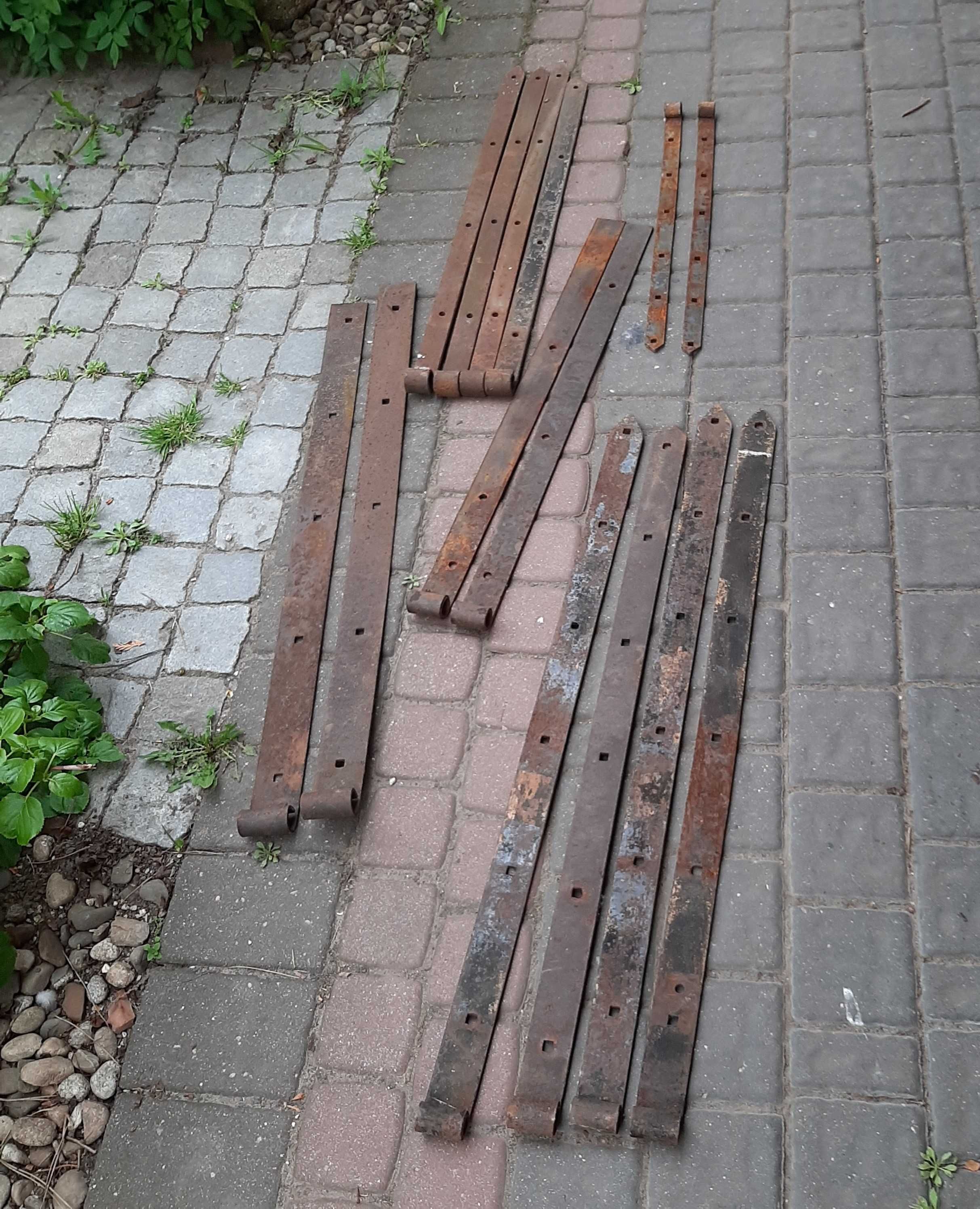 Stare zawiasy do bram drzwi okucia do bramy zawiasy pasowe WYSYŁKA