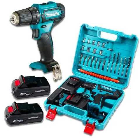 Ударный шуруповерт Makita 24V 5.0AH с набором инструментов