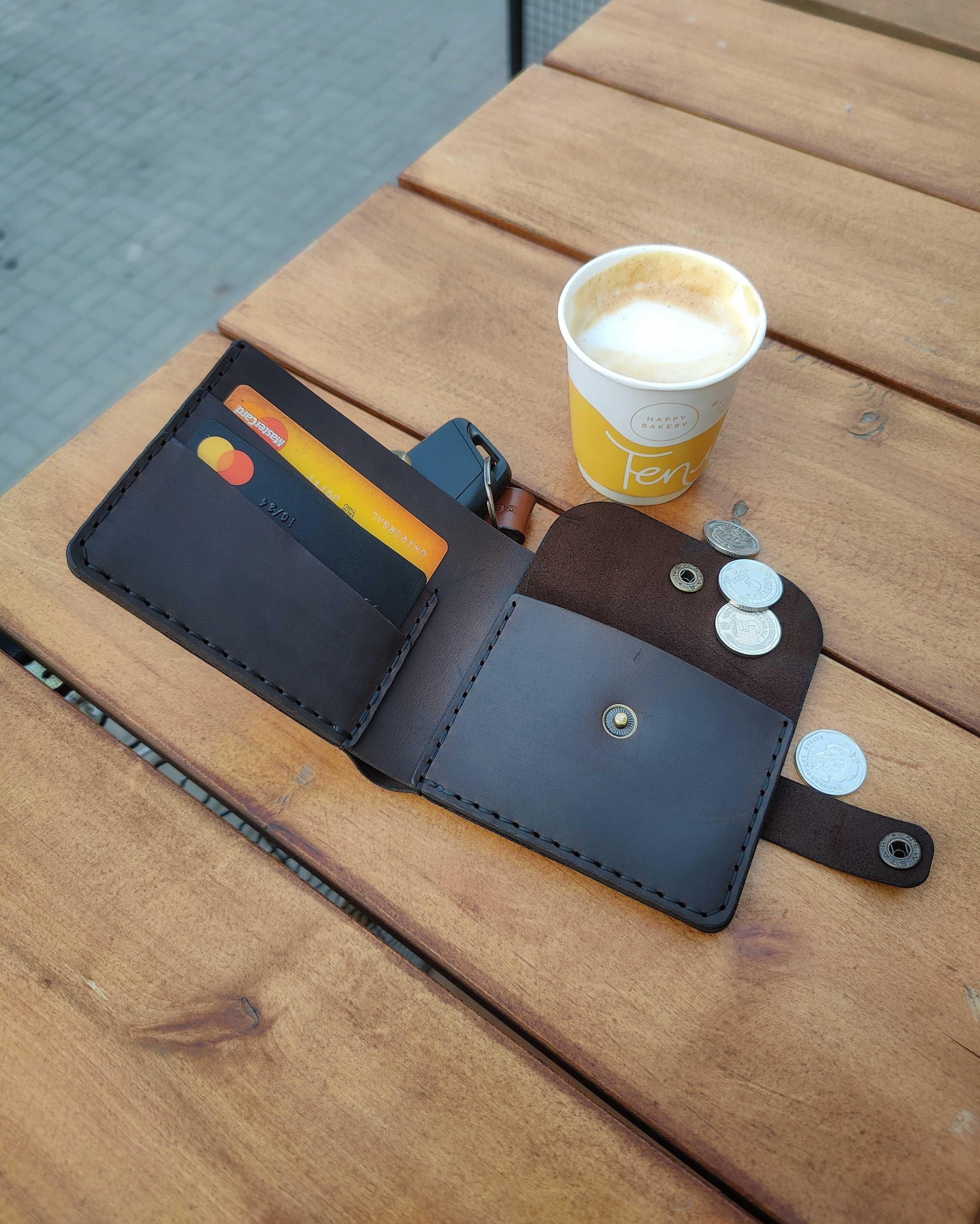 Шкіряний гаманець кожаный кошелек портмоне