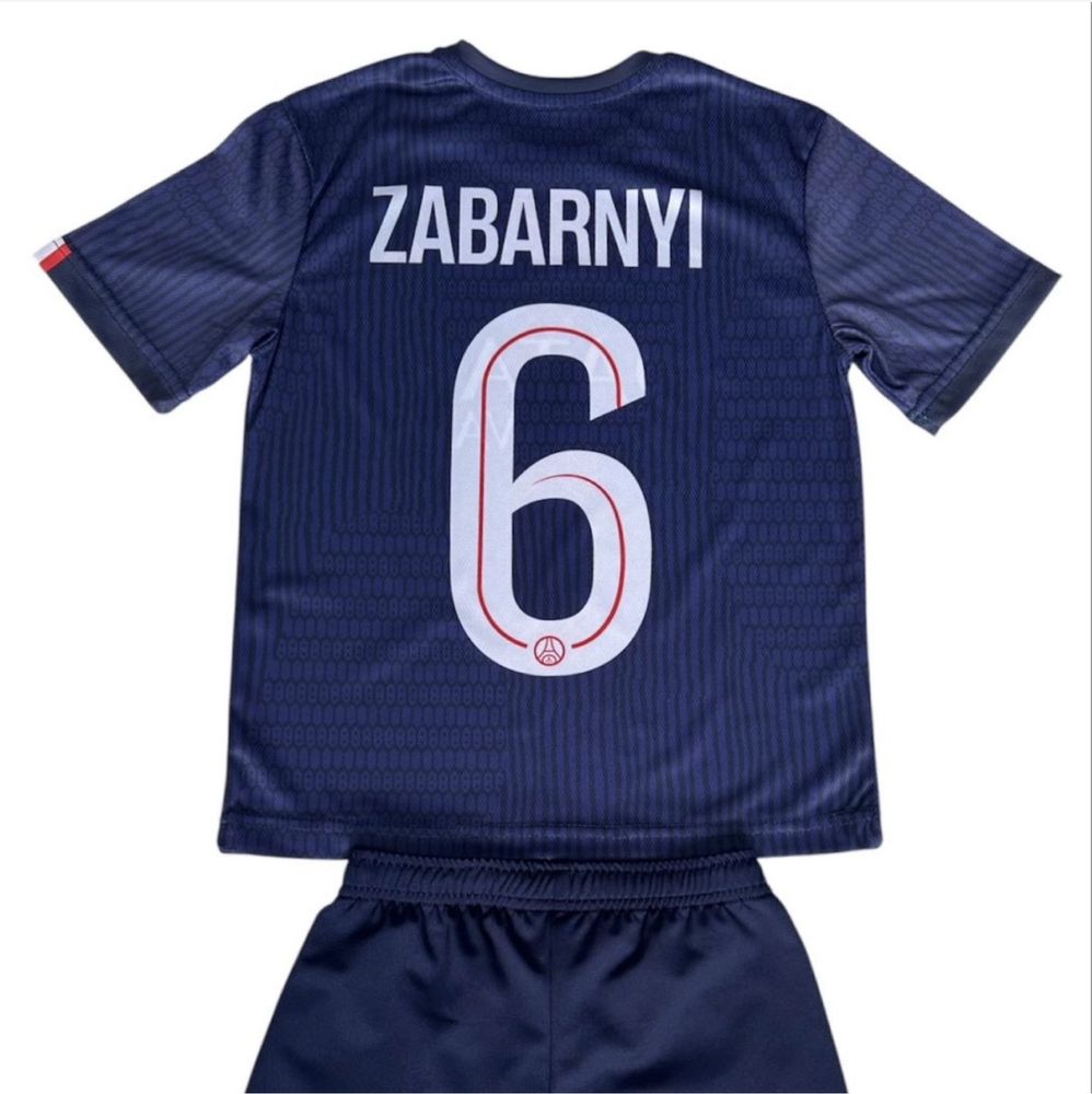 Футбольна форма Забарний №6 ФК «ПСЖ»PSG (дитячі та підліткові розміри)