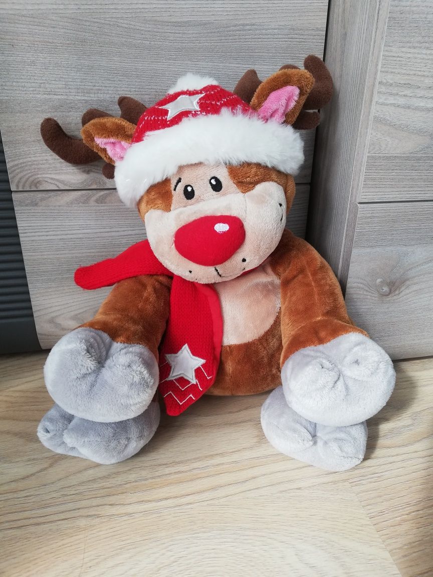 Pluszak maskotka renifer święta Mikołaj Boże Narodzenie Keel Toys