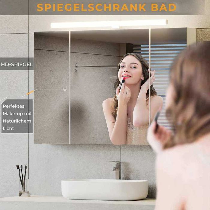 Nowa szafka łazienkowa / regał / półka / LED / 90x60x16CM !N90!