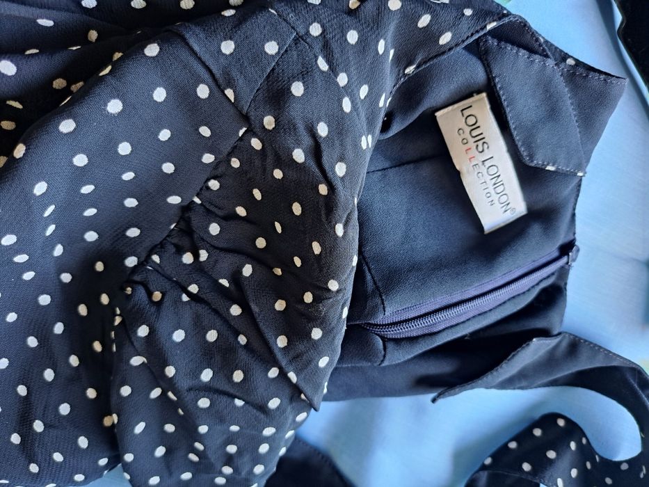 Vestido preto e branco