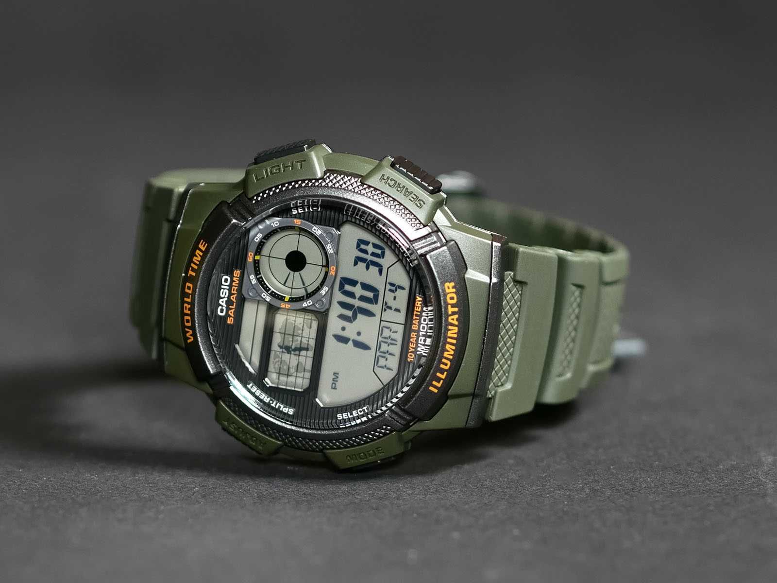 Годинник Casio AE-1000W-3AV Ø45мм. 10 років батарейка. 100% оригінал.