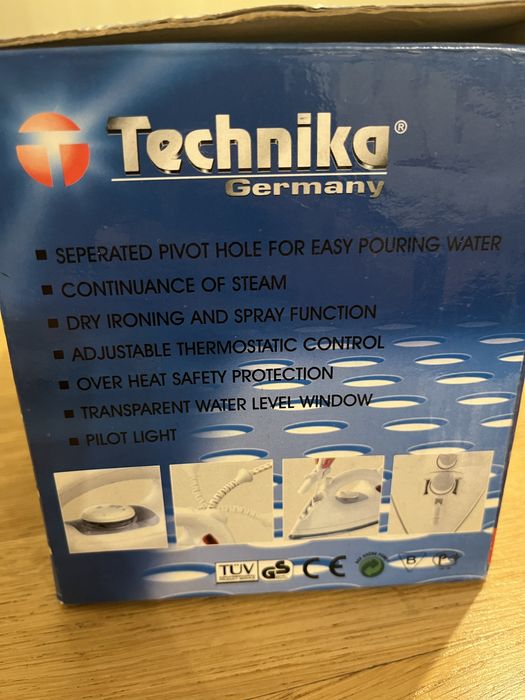 Żelazko parowe  Technika Germany Tk - 1368A