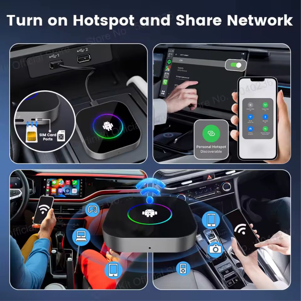 Carlinkit R2 4/64Gb Android приставка для CarPlay та AndroidAuto