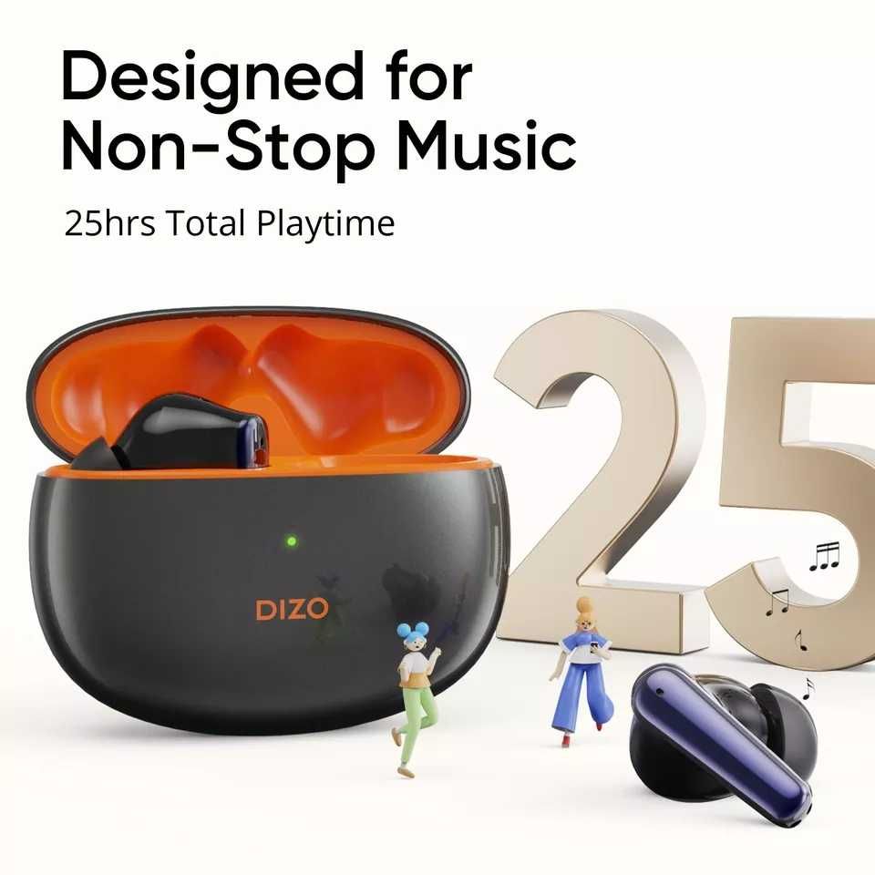 ⇒ DIZO Buds Z Pro (blue) - наушники tws на BT5.2, ANC, 7/25ч. 88ms!
