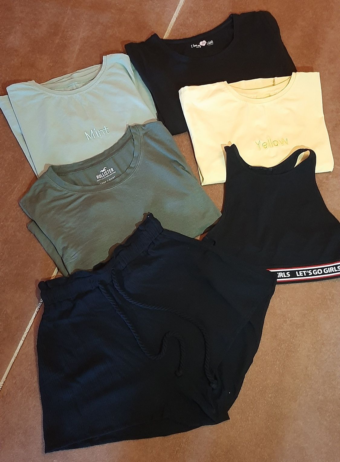 Комплект кроп - топ, футболки, топы, шорты.подросток. Cropp, Bershka