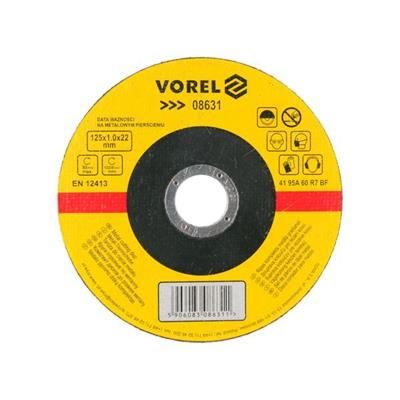 Tarcza do cięcia metalu 125x1x22 Vorel 08631