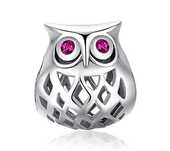 Zawieszka Charms Sowa S925 Bransoletka