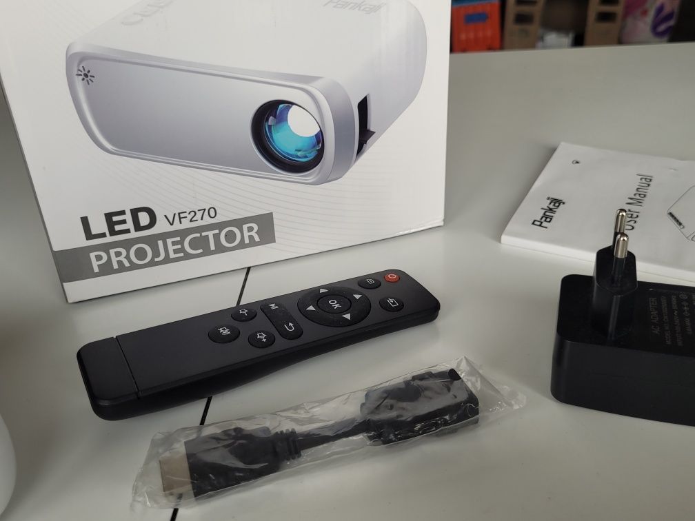 Mini Projektor Rzutnik HDMI Smart TV 1080 PANKAJI VF270