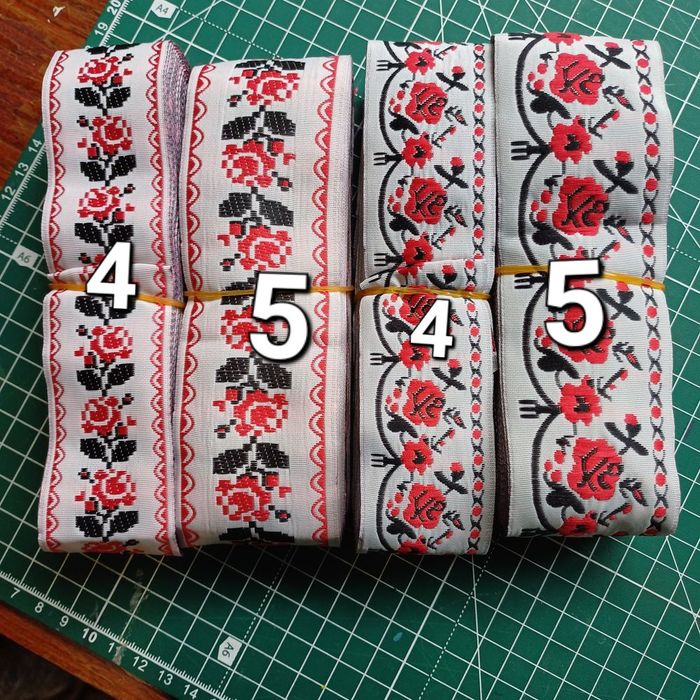 Тесьма з українським візерунком. 5 см Вишиванка