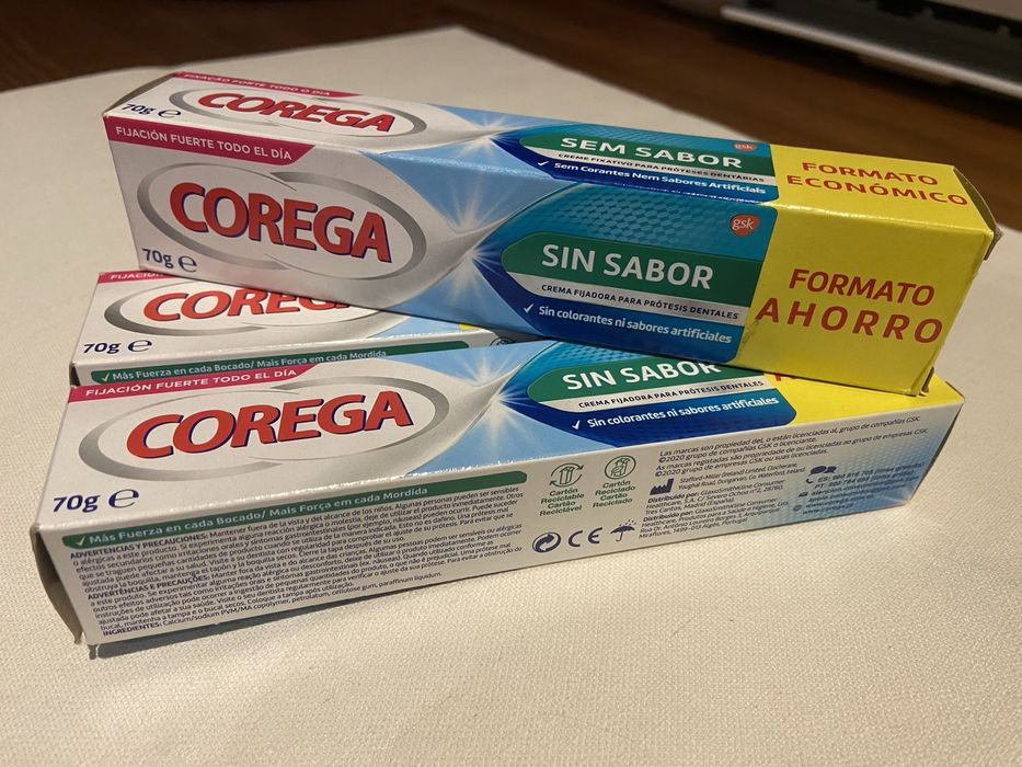 Corega para próteses dentárias (3 unidades)