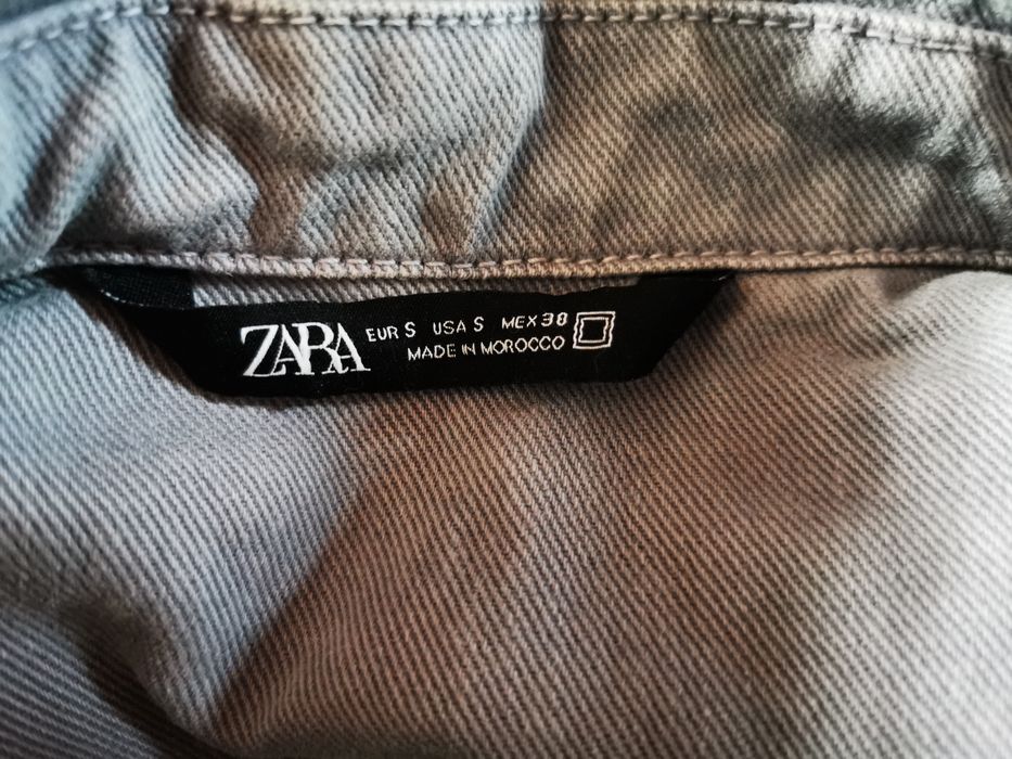 Kurtka koszulowa jeansowa męska, zara, rozmiar S