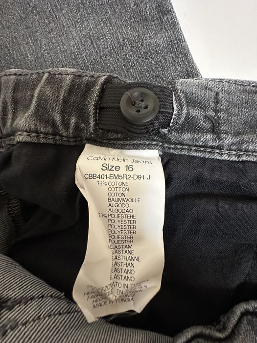 Oryginalne Calvin Klein Jeans Grey Denim Szare 36/38 S/M 170 cm Slim