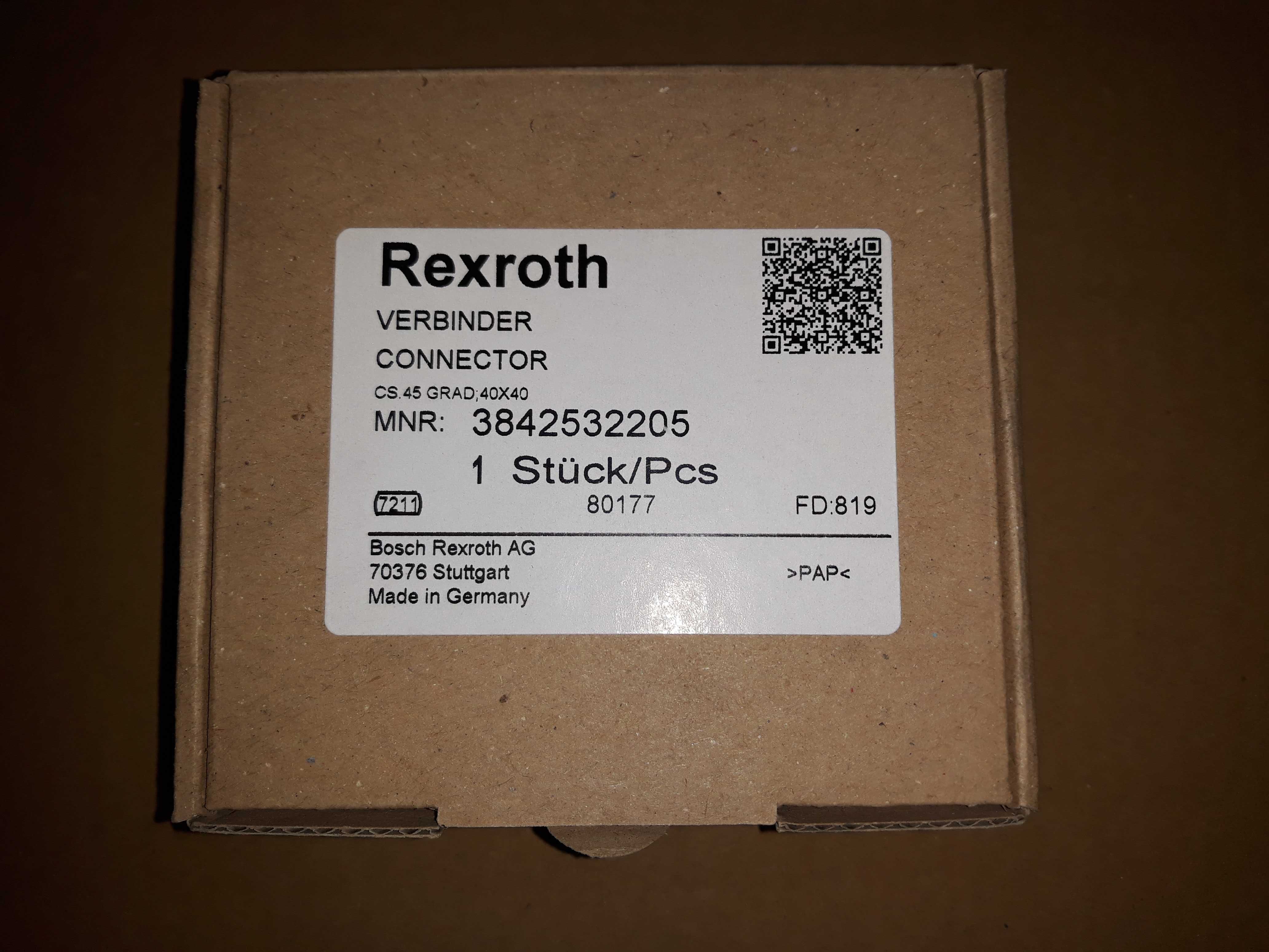 Łącznik 45 stopni Rexroth-3.842.532.205, do profili 40x40, rowek 10 mm