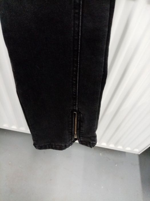 Spodnie damskie jeans Adrenaline Rock Lady kolor niebieski, czarny