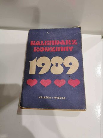 Kalendarz zdzierak 1989 Stan bardzo dobry