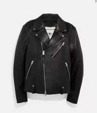 Мужская кожаная куртка Coach Leather Moto Jacket.Оригинал.Новая