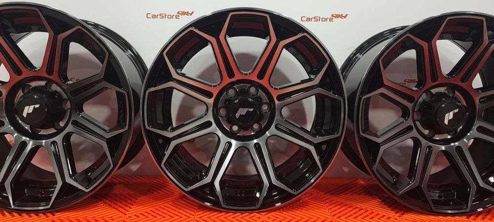 Jante Japan Racing JRX11 18x9 ET25 6x139.7 / 6x114.3 Black Machined w/