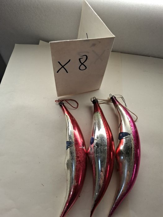 Bombki świąteczne księżyc 3 szt prl