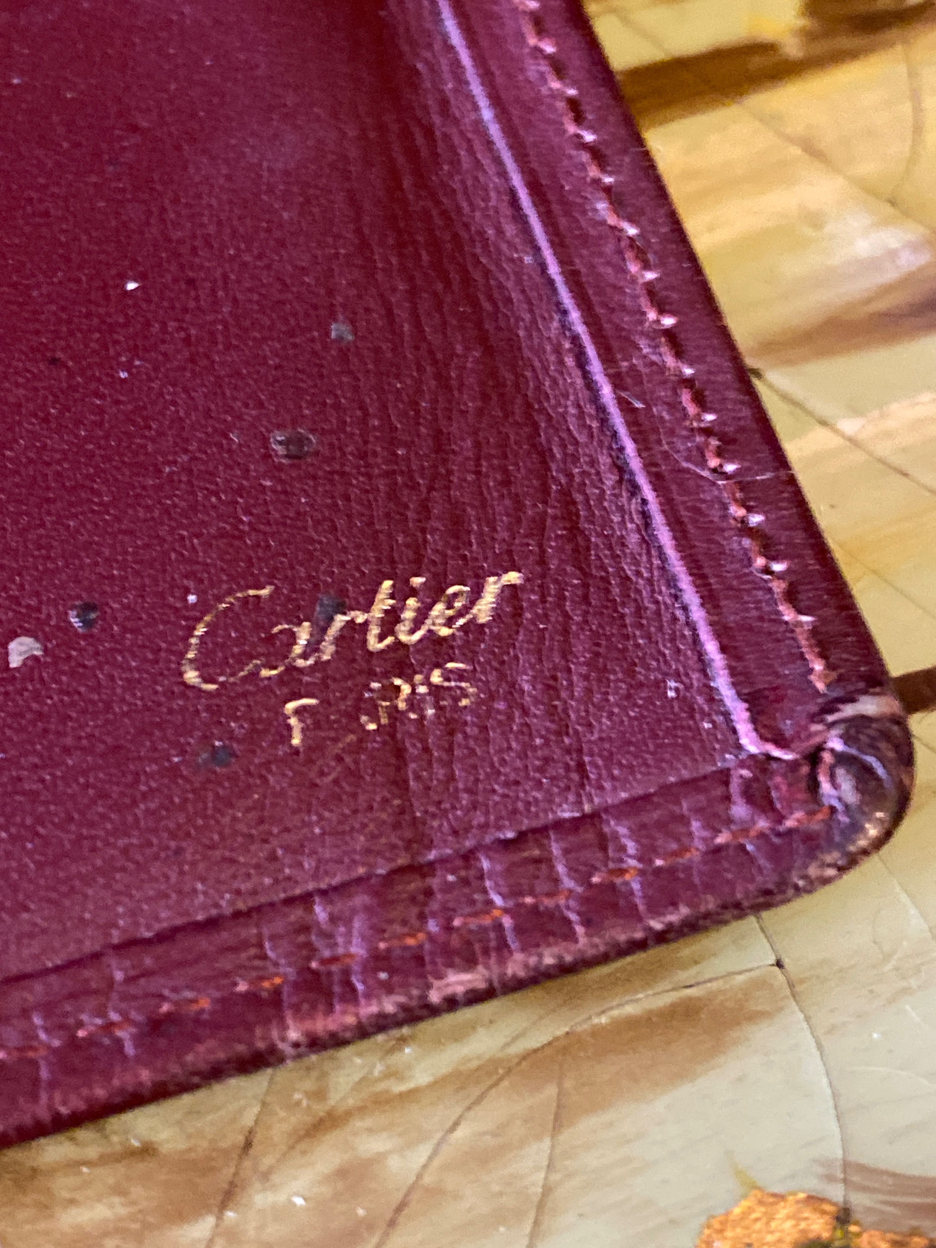 Carteira Pele Genuína Cartier Original 18,5 cm