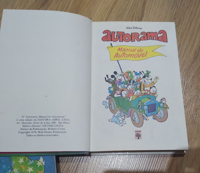 Conjunto de dois antigos livros Disney