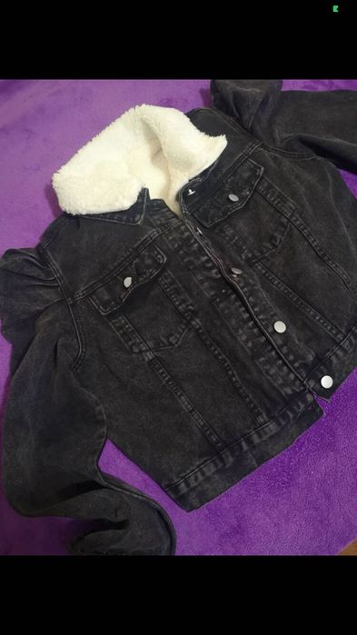 Vendo casaco de ganga com pelo