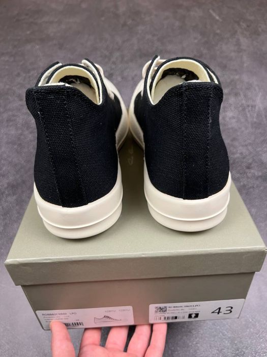 Низькі Rick Owens Ramones  Black White(Чорно-Білі),ріковенс,rickowens