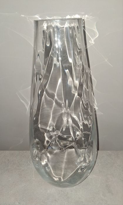 Piękny duży szklany wazon 50cm