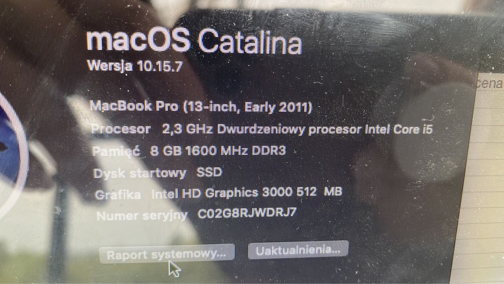 Macbook pro 2011. 240GB SSD