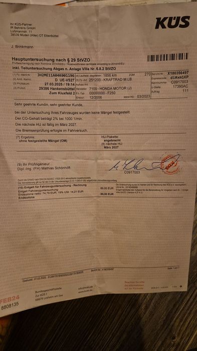 Honda CRF 250 X 4 takt ! Stan kolekcjonerski Import niemcy Homologacja