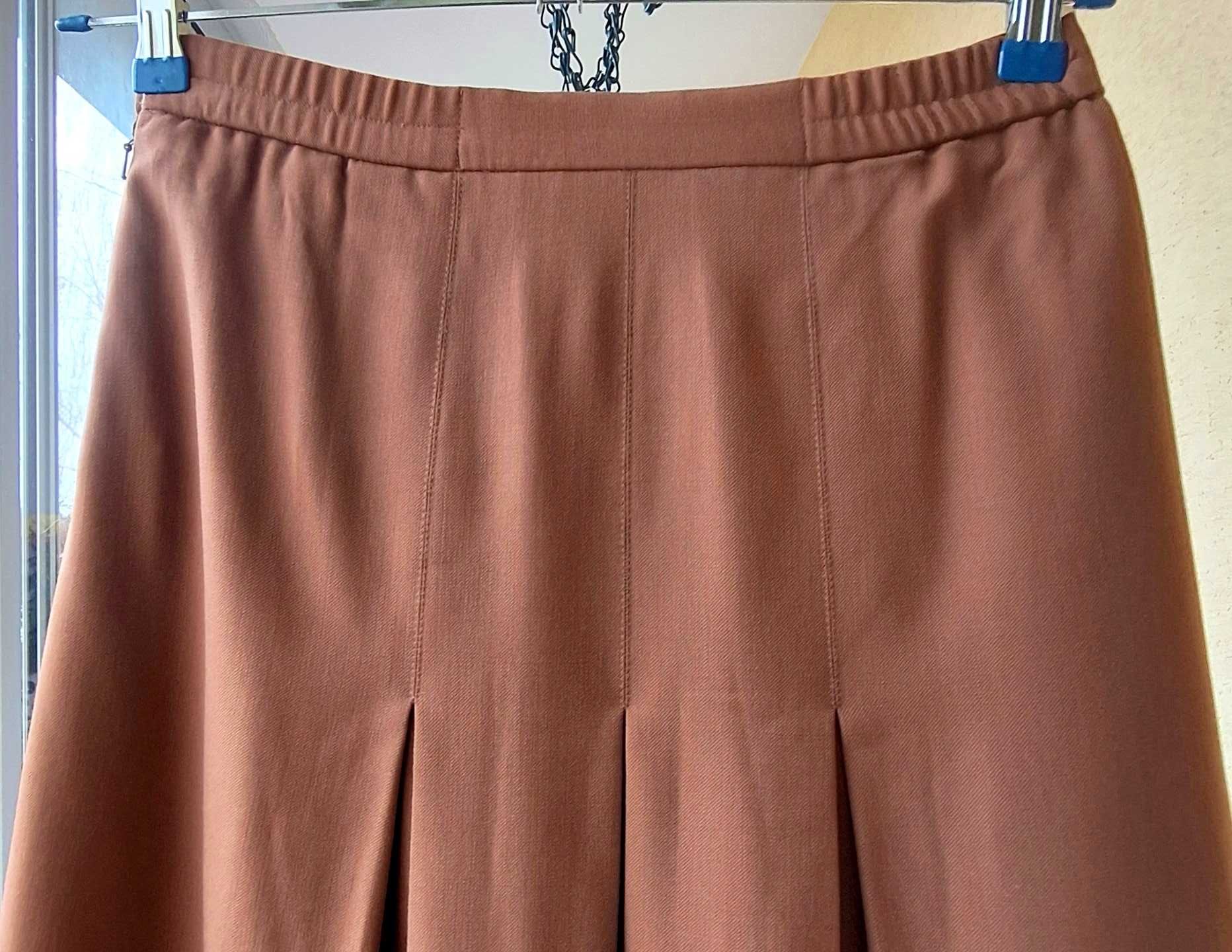 Wełniana plisowana spódnica Aquascutum vintage