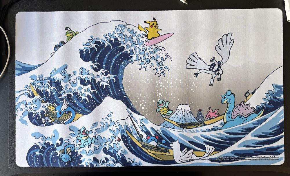 Pokemon Center Great Wave Pikachu & Friends Playmat