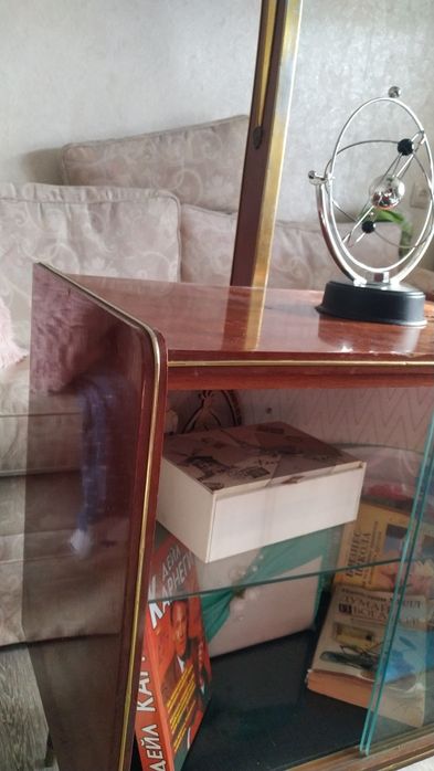 Винтажный  торшер абажур тумба с лампой ГДР