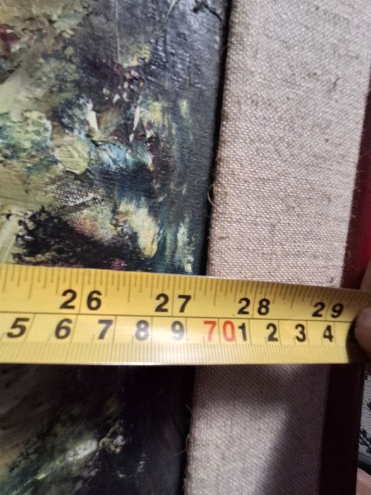 Quadro a óleo antigo motivos africanos