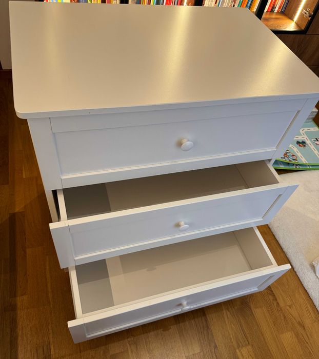 Komoda Oliver 87x83x55cm Biała, Przewijak