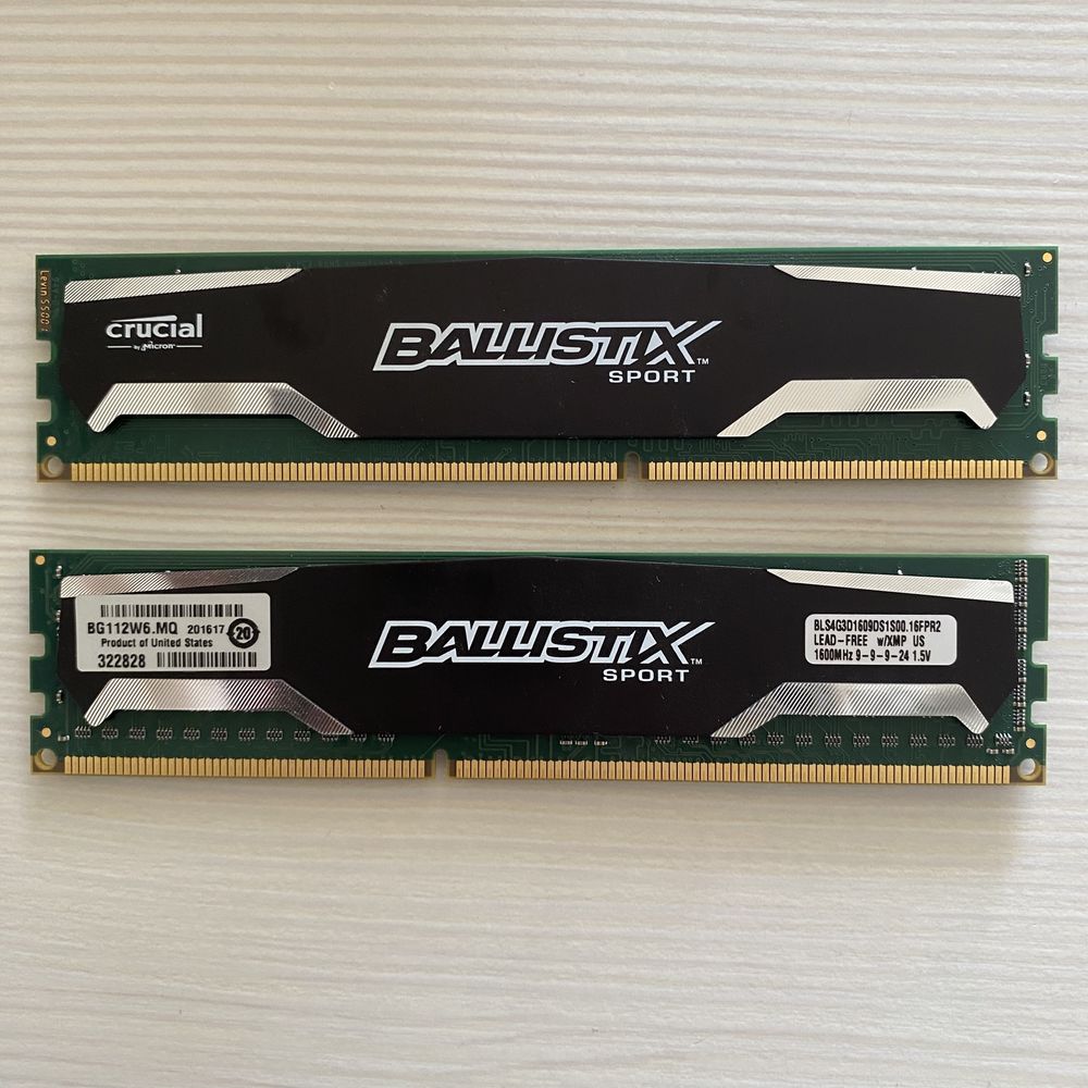 Pamięć BALLISTIX DDR3 8GB(2x4GB) 1600 BLS4G3D1609DS1S00.16FMR2 dual