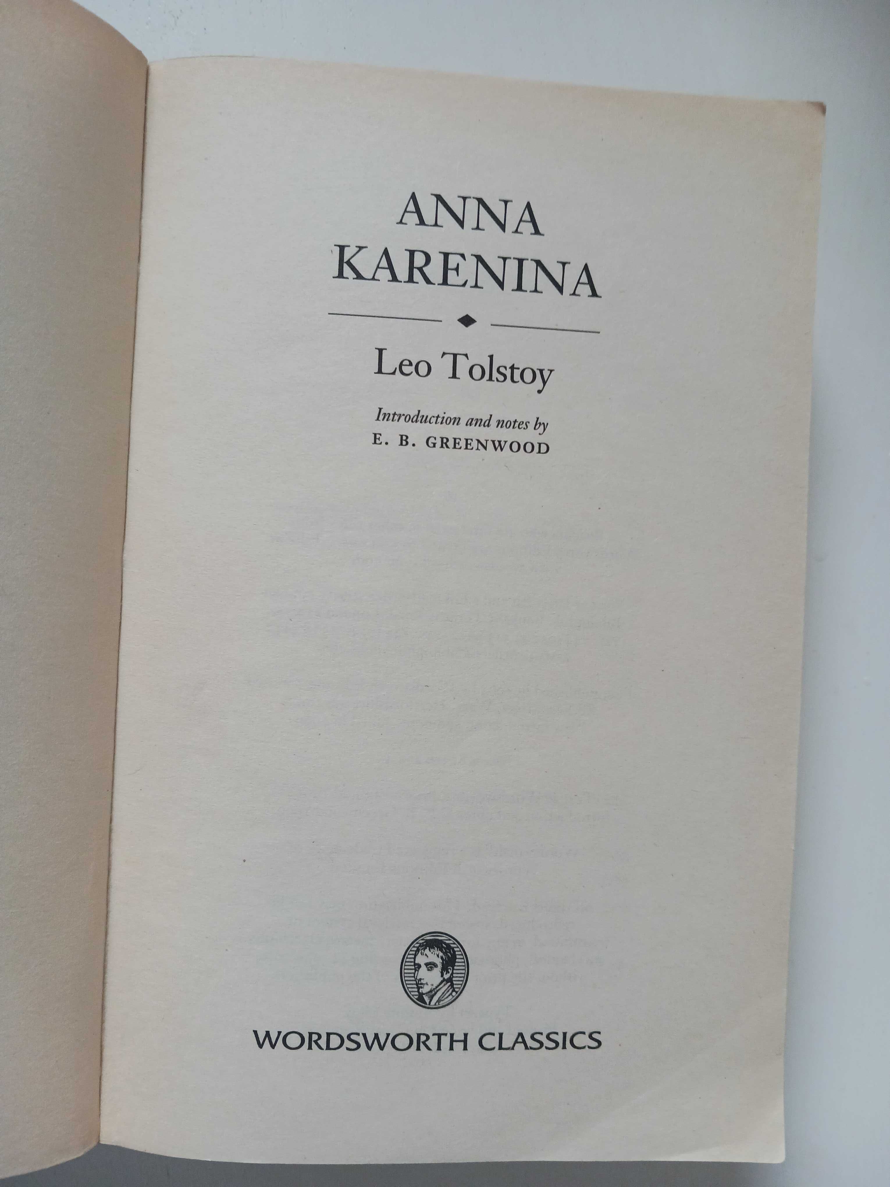 Anna Karenina L. Tołstoj po angielsku Książka sprzedam